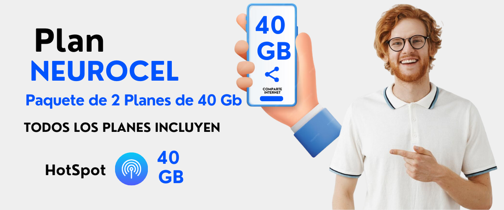 2 Paquete de 2 Planes de 40 Gb 